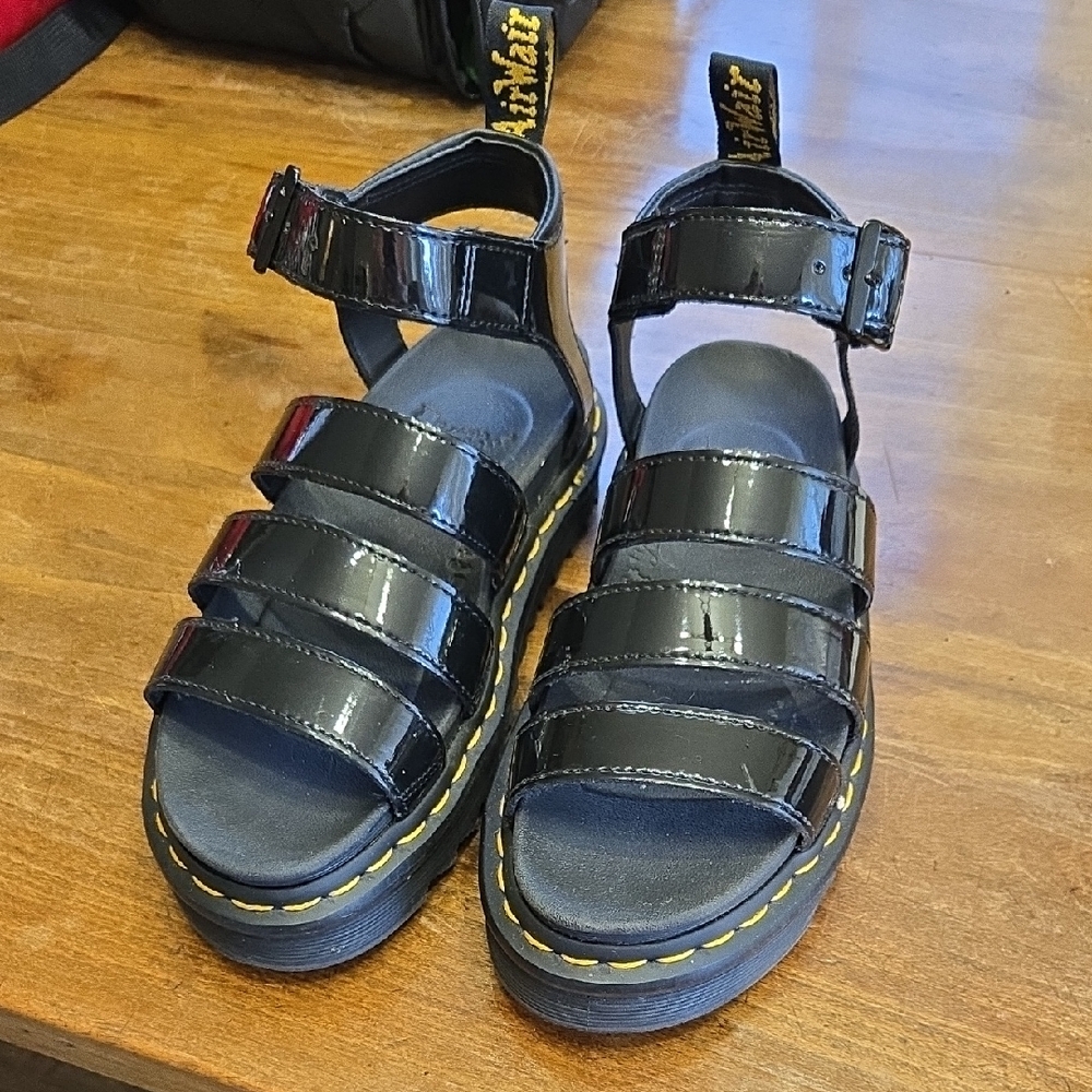 Dr. Martens Patent Blaire Sandals